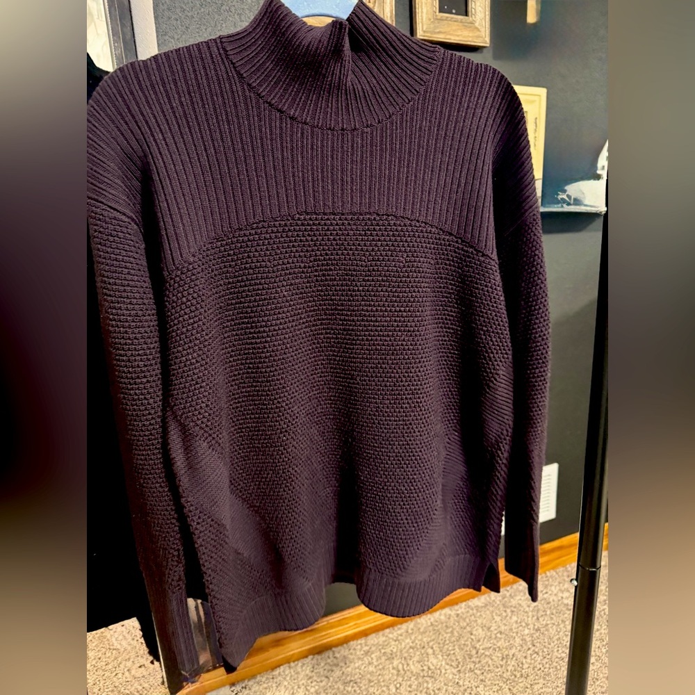 lululemon athletica Dark Purple Turtleneck Sweater